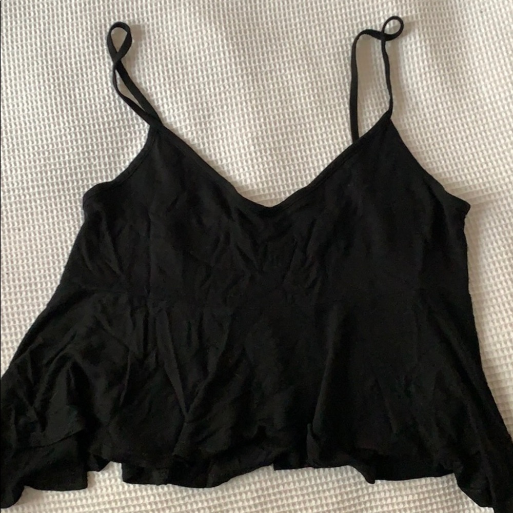 Top shop black crop top